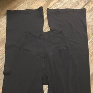 Aerie Cross Over Flare Leggings, Size Small Long